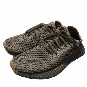 Grey Adidas Boys Deerupt Runner Junior C